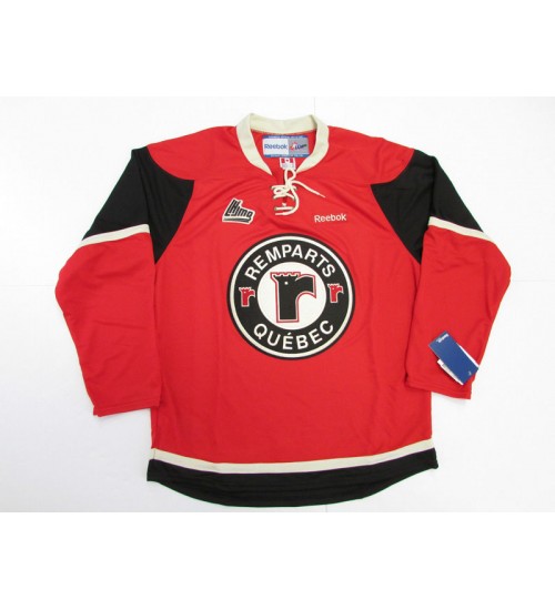 Custom QMJHL Quebec Remparts 2009 13 Hockey Jersey Road Red